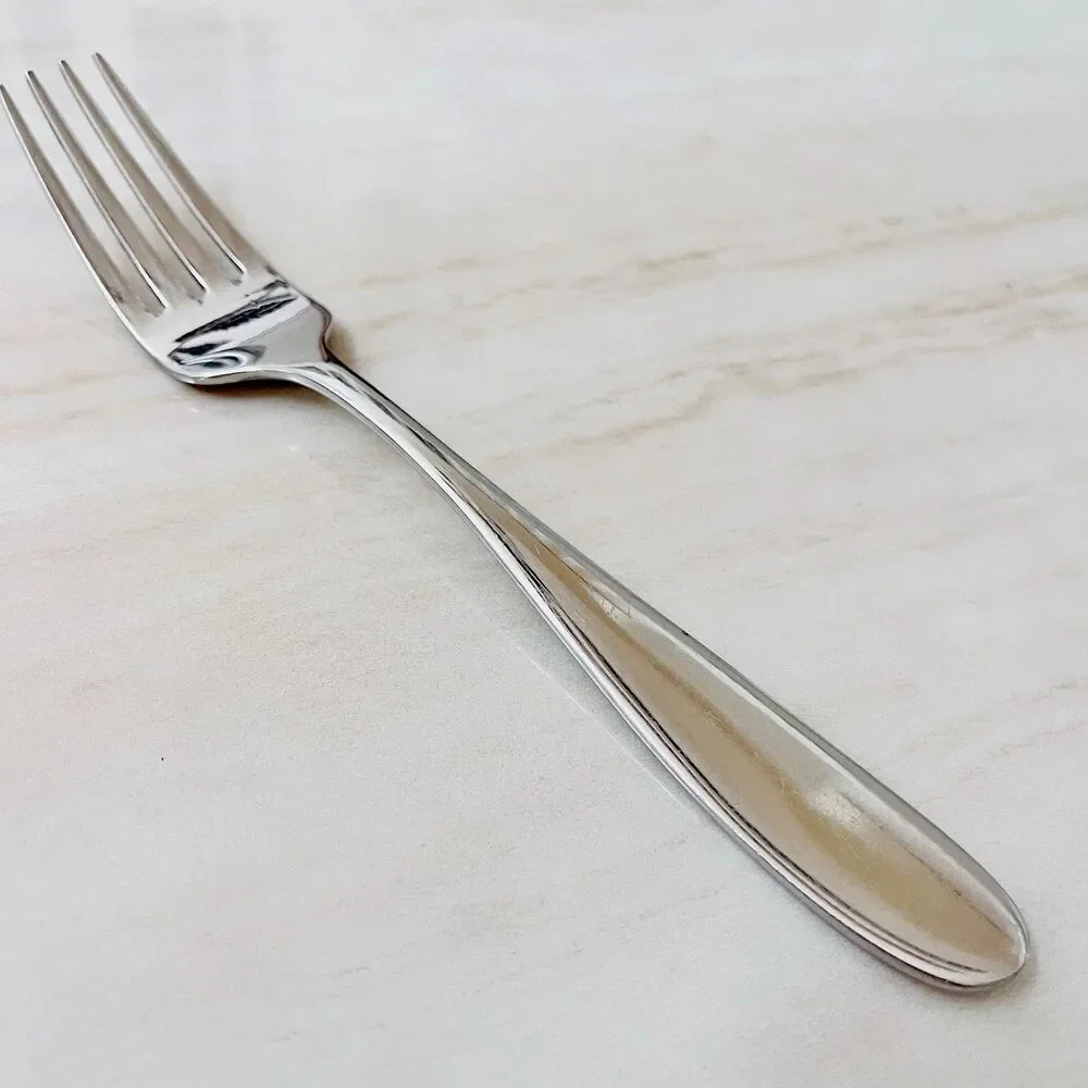 4pc MIKASA Hamilton Stainless Dinner Fork 18/10 Glossy Plain Round Tip Vietnam
